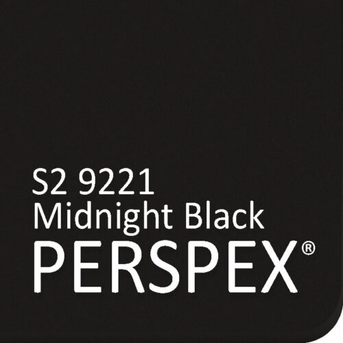 Perspex noir mat 9221 - Epaisseur 3 mm